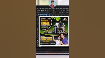 Real Estate Social Media Post Design in CorelDraw #short_tutorial  #coreldrawtutorialhindi #shorts