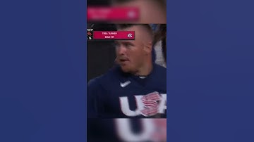 Trea Turner does it again! He homers to give USA an early lead over Japan! #shorts #ytshorts