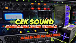 Cek Sound Terbaru Dangdut kalem ‼️Penak Ning Kuping