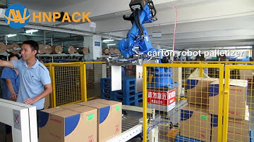 Hennopack china robotic palletising system for carton box palletizer