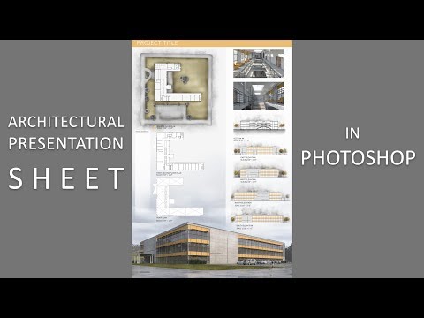 Easy Basic Architectural Presentation Sheet for Beginner Students