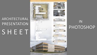 Easy Basic Architectural Presentation Sheet for Beginner Students