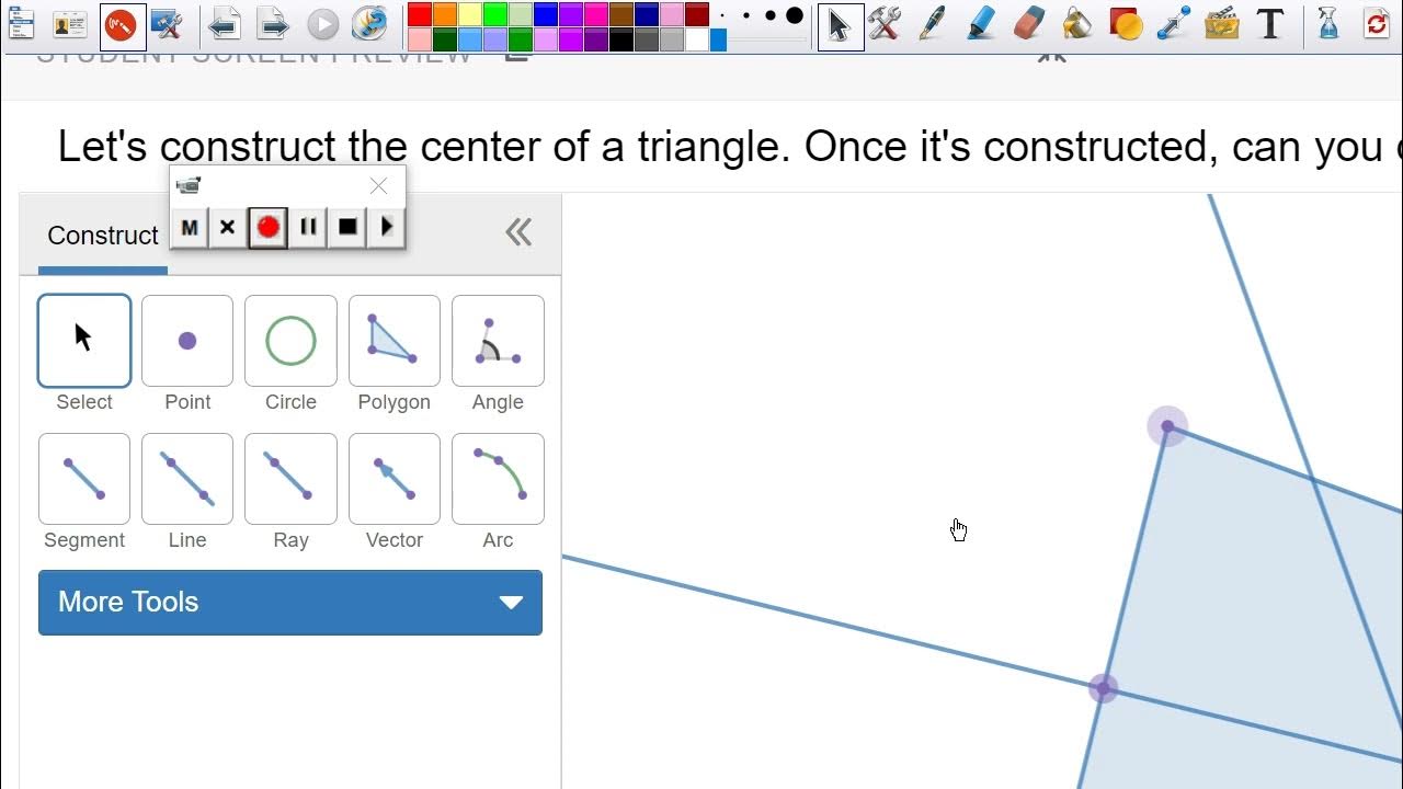 Desmos Geometry Construct Circles Around Triangles using the Center YouTube