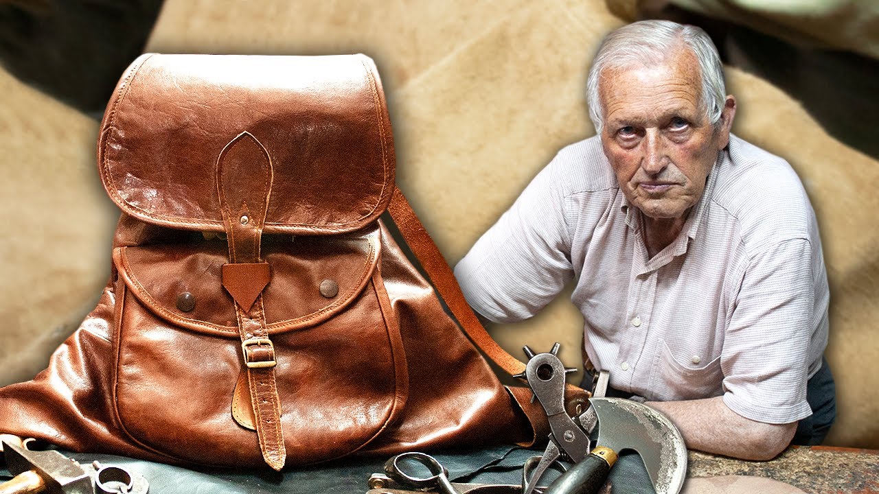 Небьющийся охотничий рюкзак, изготовленный из кожи вручную опытным шорником.