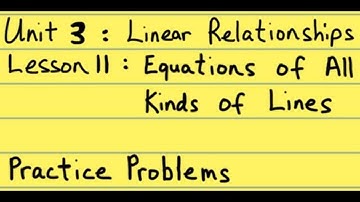 8th Grade Illustrative Mathematics: Gr. 8; U3; Lesson 11: Practice Problems