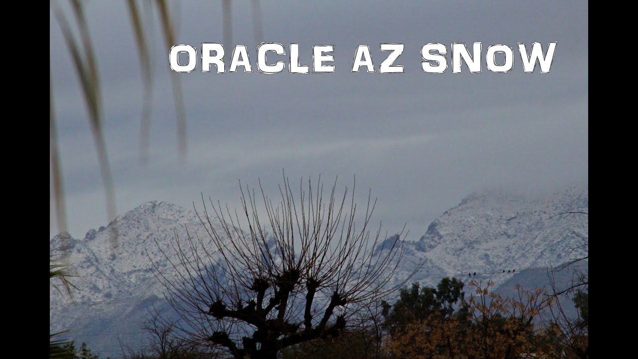 Oracle Arizona Snow Jan. 7, 2016 YouTube
