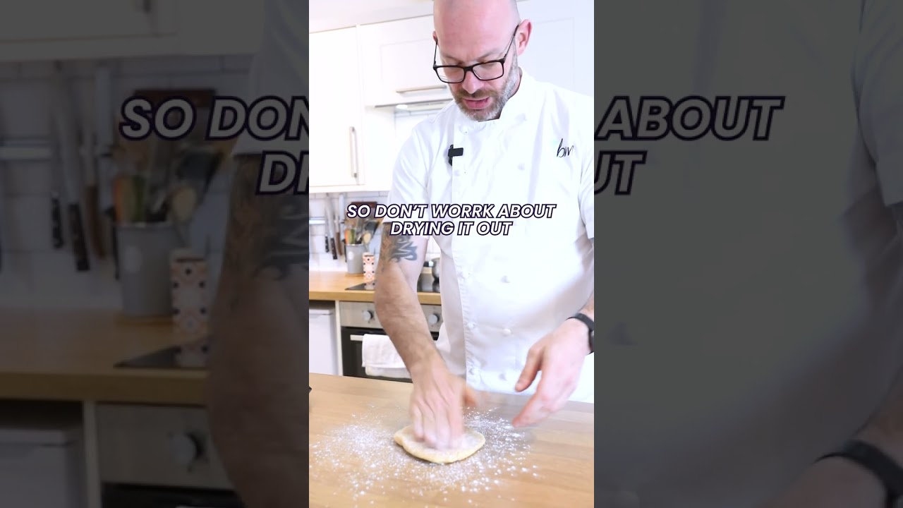 Apple pie with duck fat pastry and a burnt brandy cream topping