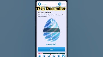 17-12-2024 cipher code YAYTSOGRAM #Yaytsogram_bot #games #gaming #1mviewers #1msubs #viral #shorts