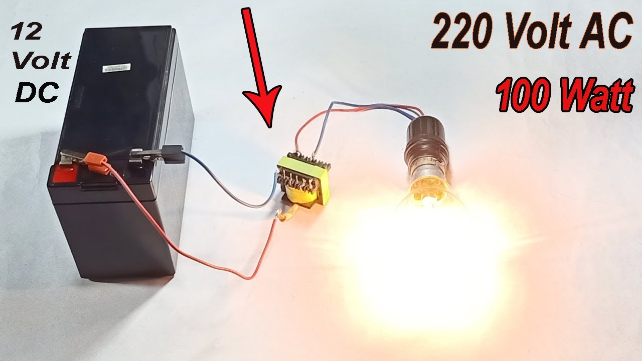 Powerful Inverter 100 Watt // How to make a Inverter at home - YouTube