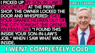 I Picked Up My Son-In-Law's Documents At The Print Shop. The Owner Locked The Door And Whispered..."