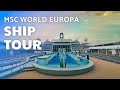  msc world europa  visite du navire et cabines  ship tour  rundgang