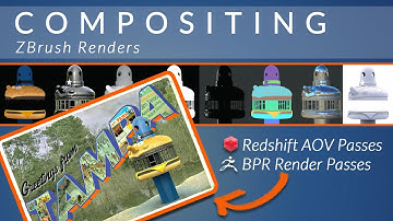 ZBrush 2025 Redshift & BPR Passes: AOV Rendering & Photoshop Compositing Guide!