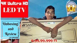 Sansui SLED5515W 55″ 1080p 60Hz LED HDTV 4k led tv unboxing and review | 32 inch sansui led tv