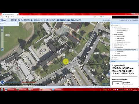 Geoportal Brandenbug Brandenburg Viewer Vermessung von Flurstücken Bauland messen