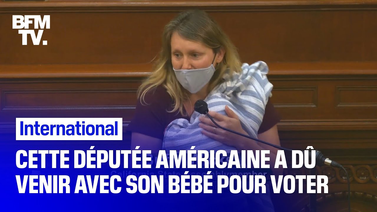 Cette Deputee De Californie A Du Venir Voter A L Assemblee Avec Son Bebe Youtube