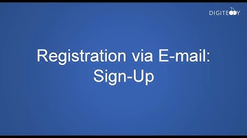 Digiterry - Implementing Sign-Up via E-mail