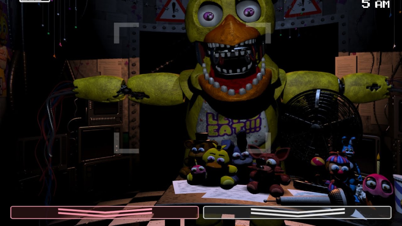 Прошёл все 5 ночей во ФНАФ 2 от 1 ночи до 5 