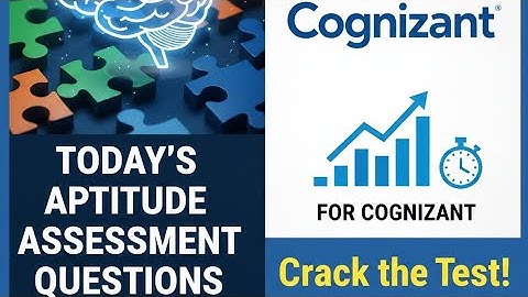 Actual APTITUDE ASSESMENT TEST FOR COGNIZANT | LATEST QUESTION | #COGNIZANT #APTITUDE #assesment 