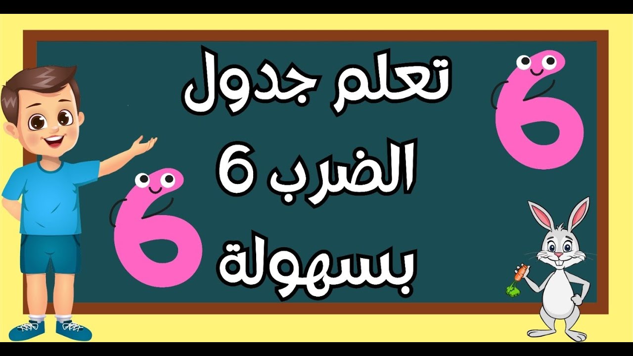 طرق سهلة لحفظ جدول الضرب 6 - تعليم جدول الضرب 6 للأطفال