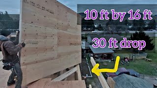How to install a wall over the edge of a 30 ft drop by Awesome Builds  117 views 5 months ago 6 minutes, 10 seconds