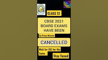 CBSE ISC CLASS 12 Cancelled 2021 Board exams By PM Narendra Modi #cbse #isc #cvsecancelled #cbse2021