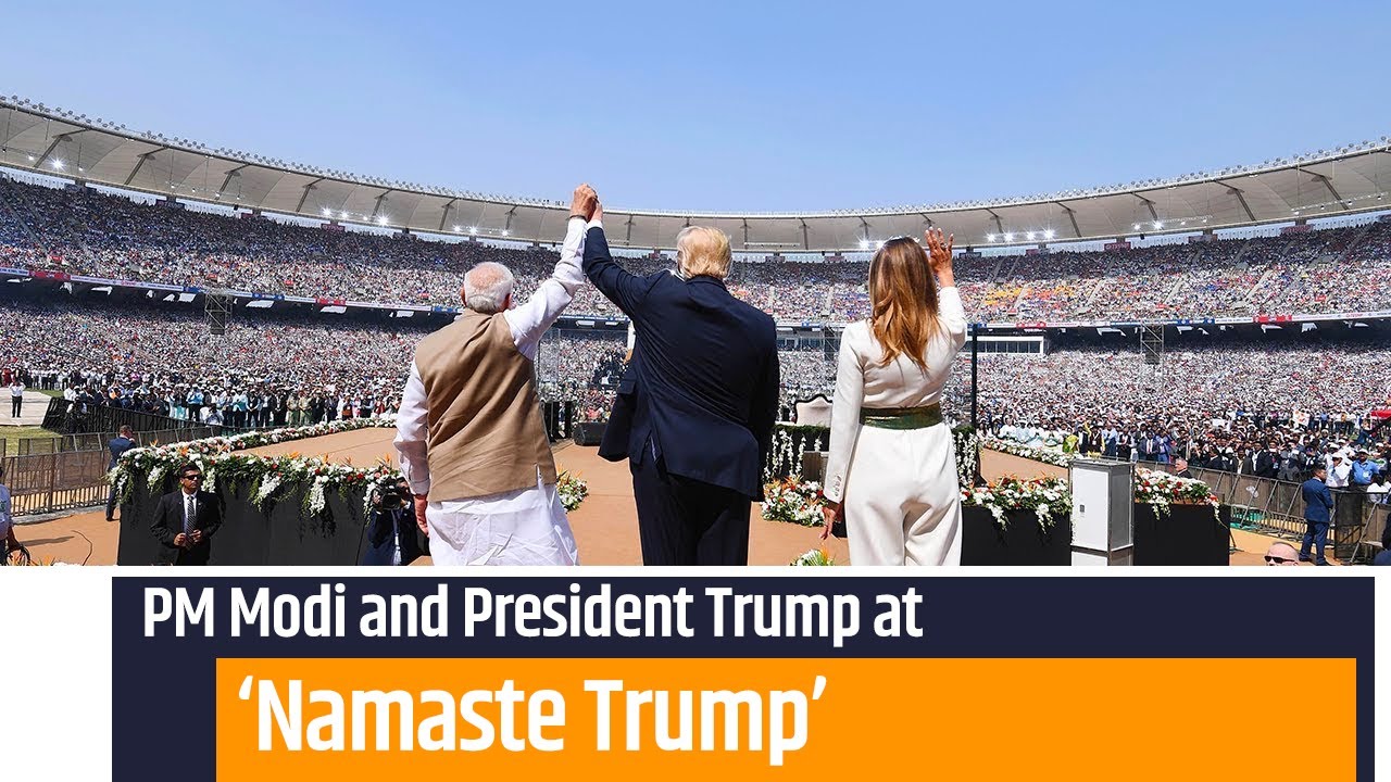 PM Modi and President Trump attends Namaste Trump event in ...