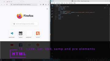 HTML 18 💻 code, var, kbd, samp and pre elements