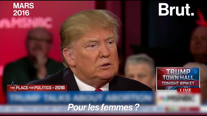 Les pires déclarations de Donald Trump sur les femmes