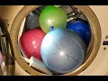 Experiment - Balloons with Gypsum- in a Washing Machine - Centrifuge