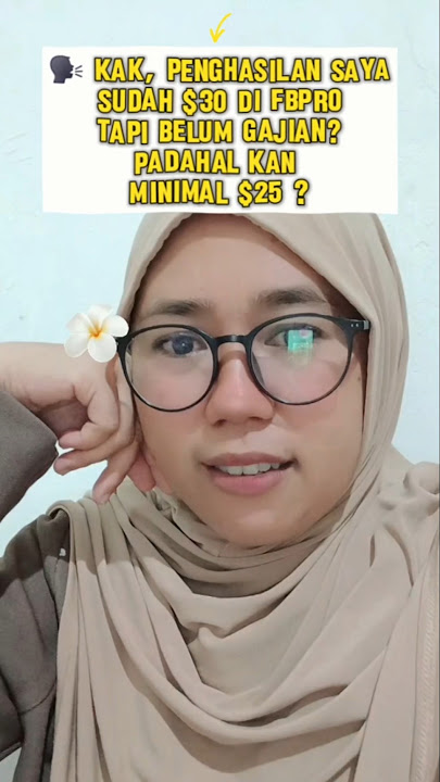 Ini dia Alasan kenapa Penghasilan sudah mencapai $25 di fbpro tapi belum gajian juga. #facebookpro