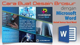 Cara Buat Desain Brosur Dengan Microsoft Word Youtube