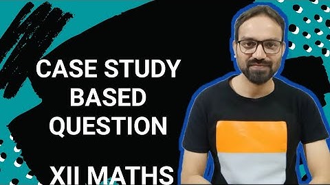 Case Study Based Question || Application Of Integrals || Class 12 Maths