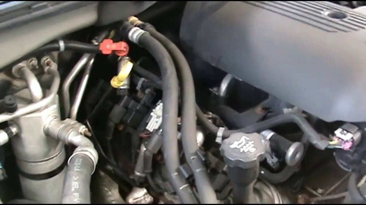 2005 Chevy Tahoe spark plug - YouTube gmc fuel filter replacement 