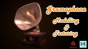 Gramophone 3D Modeling and Texturing - Tutorial