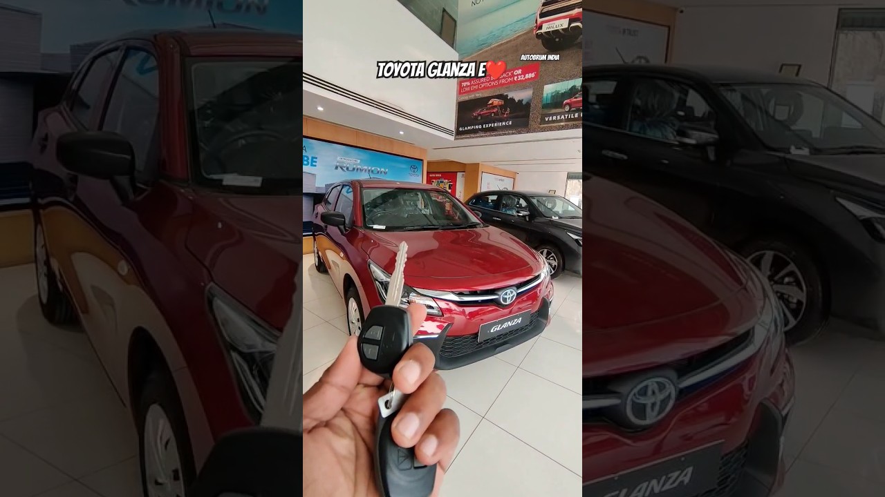 All New Toyota Glanza E Key Design 🔐❤️ Perfect Hatchback 😍 