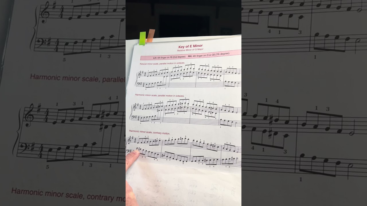 Lesson on E minor Harmonic Scale