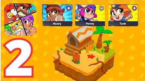 Squad Busters - Gameplay Walkthrough Part 2 - Beach World (iOS, Android)