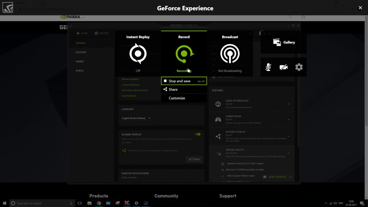 geforce shadowplay shortcut