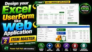 Excel VBA + MS Access: Build Your Own POS Software | Live Stock & Billing System | Part-2