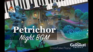 Petrichor night BGM Piano Cover Genshin Impact
