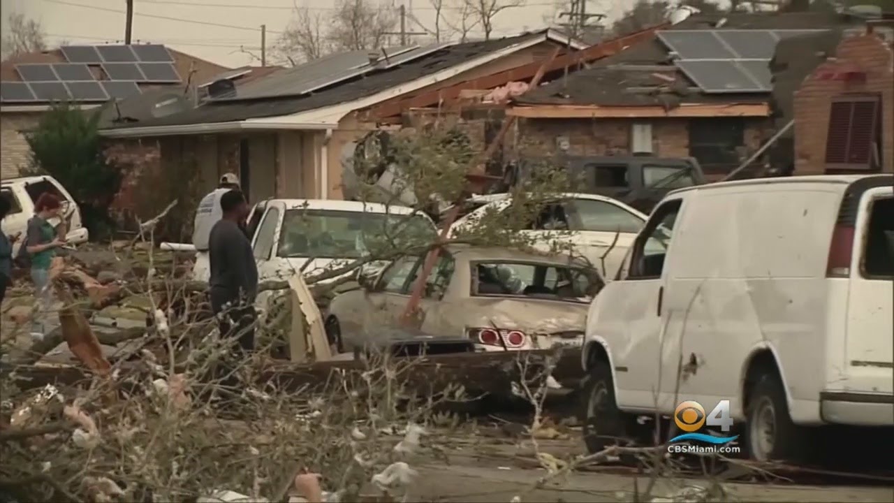 Tornadoes Touch Down, Wreak Havoc In Southern Louisiana - YouTube