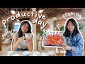 Living Alone: Productive & Fun Day 🏙🎨 (cooking, pottery, hanging w friends) | JENerationDIY