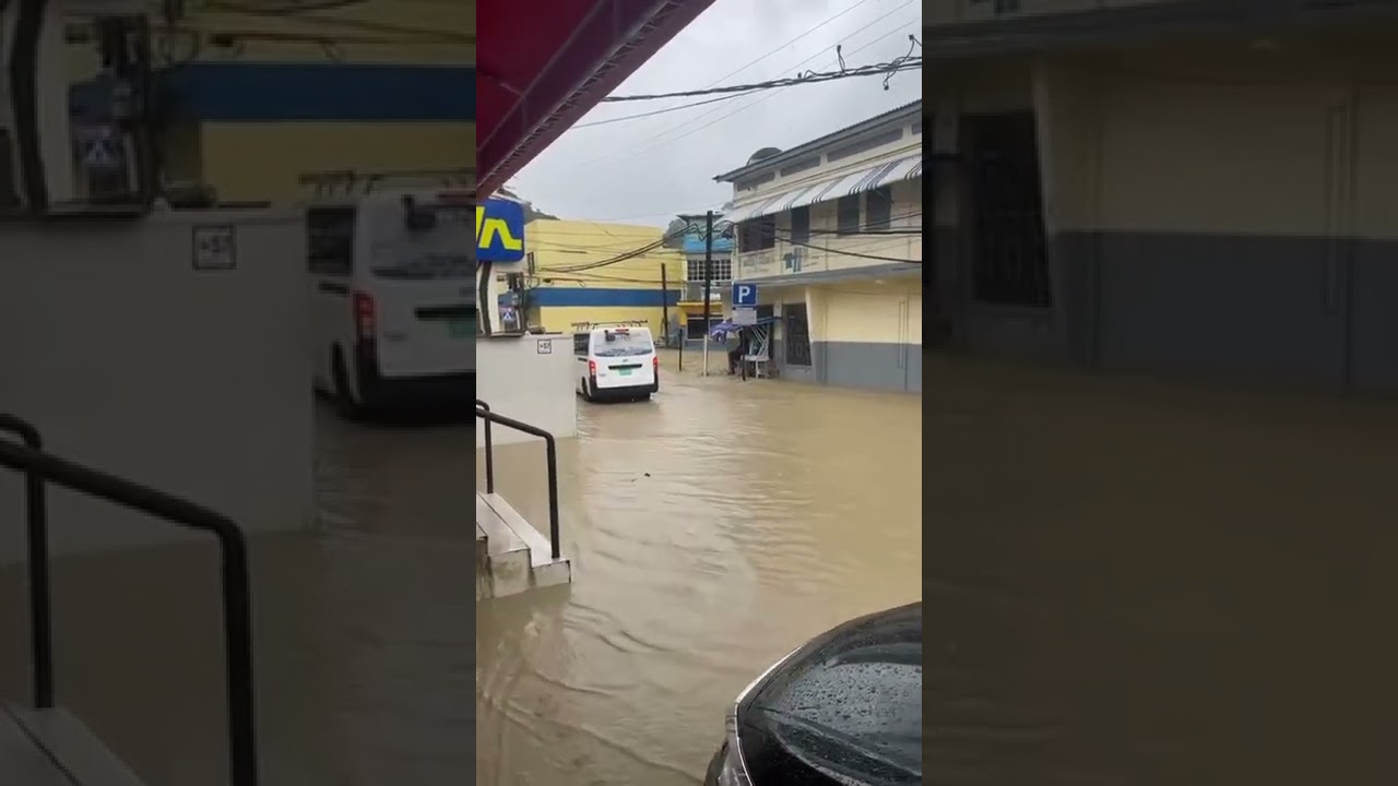 flooding in port Maria in Jamaica 