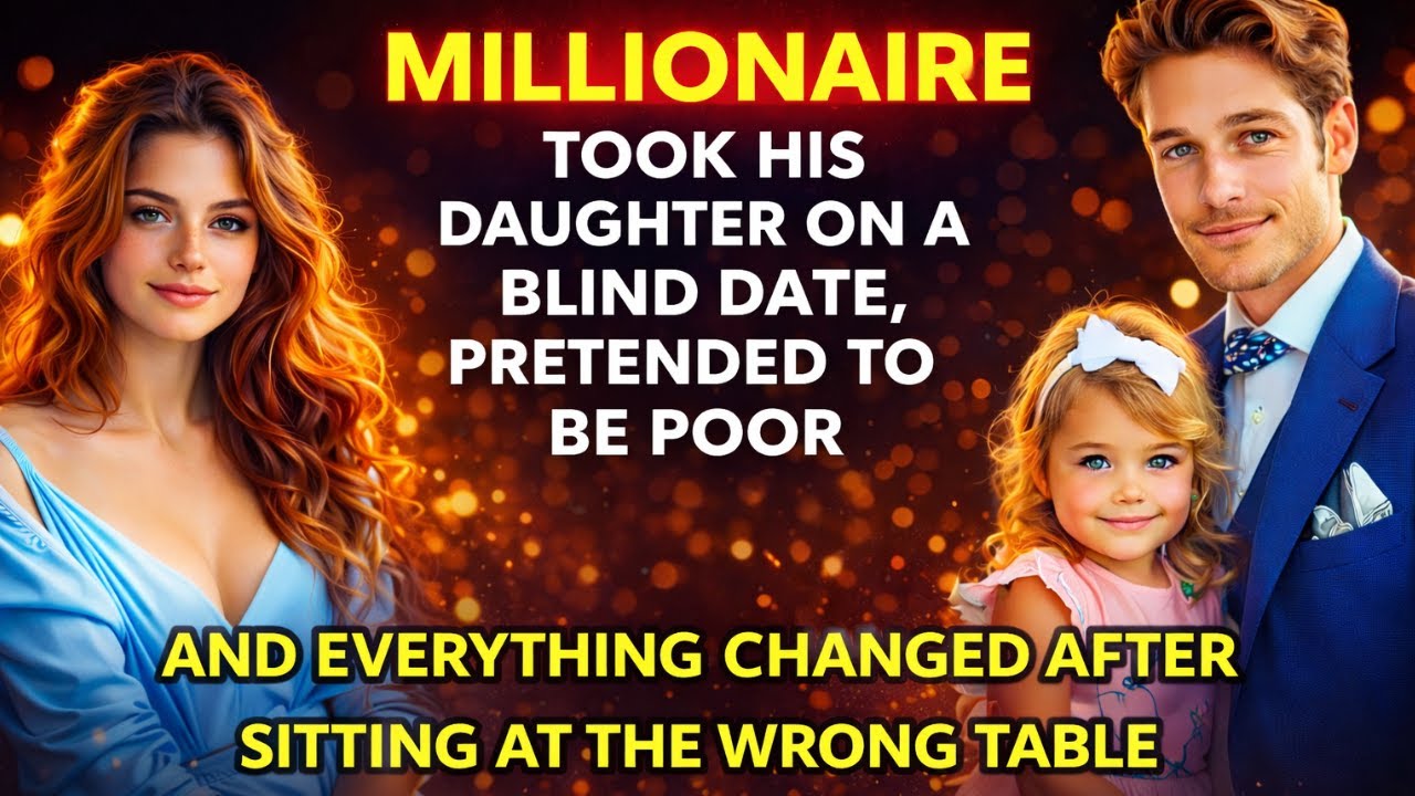 MILLIONAIRE TOOK HIS DAUGHTER ON A DATE, PRETENDED TO BE POOR AND EVERYTHING CHANGED AFTER SITTING
