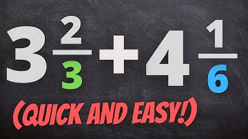How to Add Two Mixed Numbers with Different Denominators