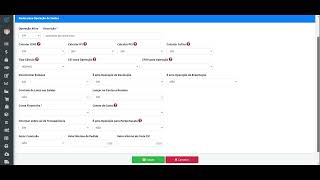 ERP SisWeb - Cadastro de Operações