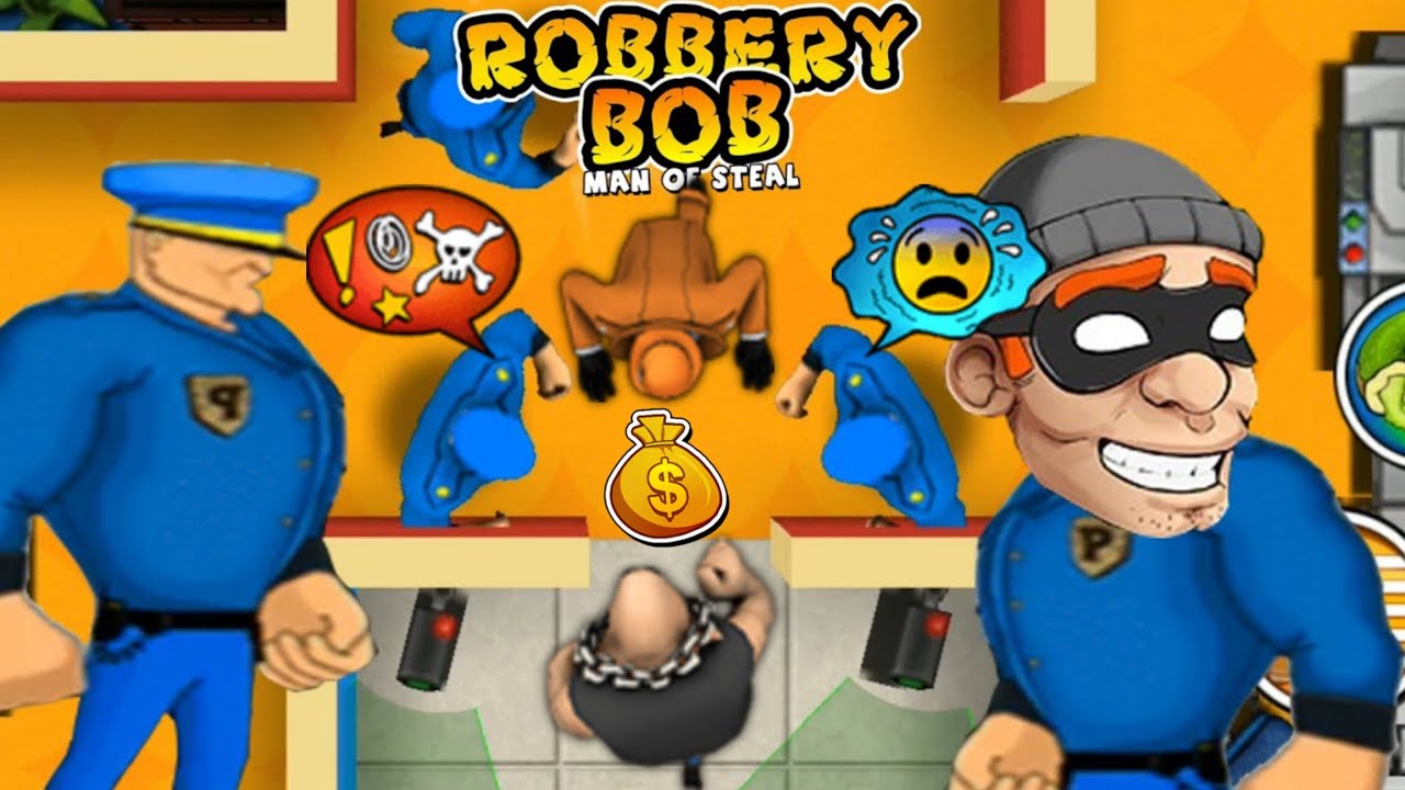 Robbery Bob Cosplay Blue Guard Character Gameplay BG44