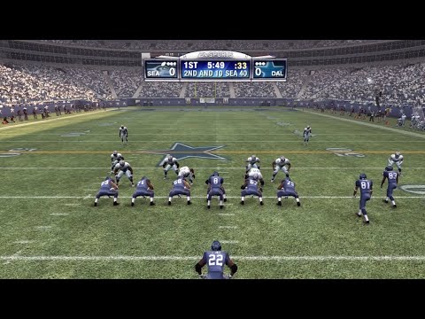 Madden NFL 09 PS3 | Seattle Seahawks vs Dallas Cowboys | Thanksgiving