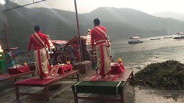 Fewa lake ,pokhara  Nepal.. Aarti.                                  Arpan Mukherjee