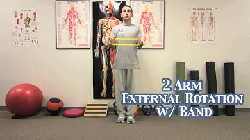 Two Arm External Rotation with band